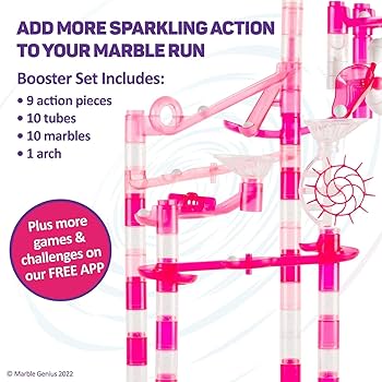 Amazon.com: Marble Genius Marble Run Booster Set - 30 Pieces